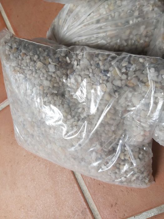 Areia aquário tamanho médio