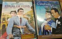 DVD's Audrey Hepburn Férias em Roma,Sabrina,Cinderela em Paris etc