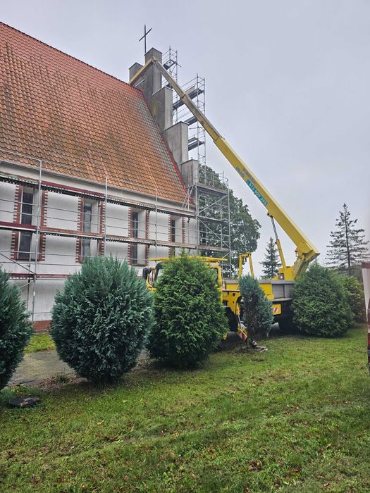 Podnośnik koszowy 14-32m, Wycinka Drzew Mycie Dachów Namysłów Kępno
