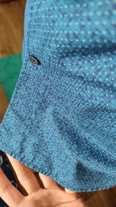 Camisa Azul Homem Mango | Tamanho XS | Slim Fit