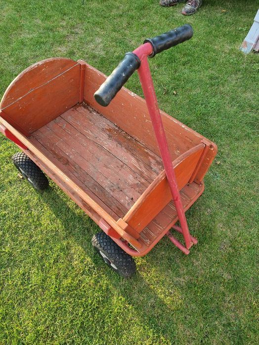 Wózek plażowy drewniany