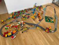 LEGO DUPLO 6 zestawów, 2 KOLEJKI, tory wiadukty, Pizzeria, Przedszkole