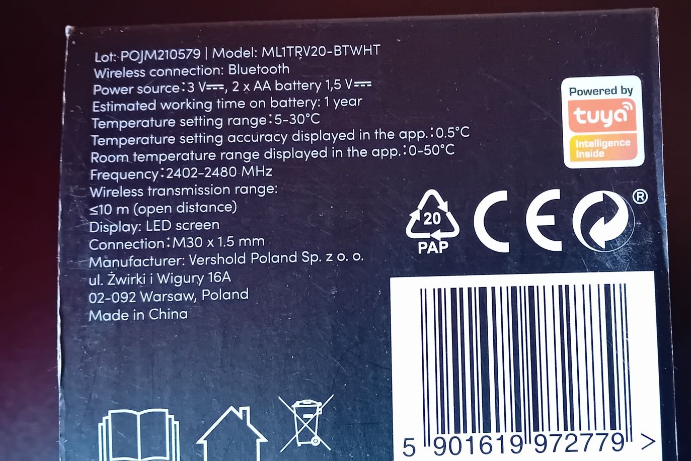 Melink Smart Głowica Termostatyczna Bluetooth