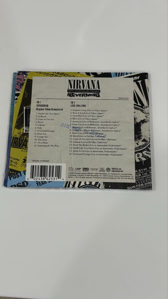 Nirvana - Nevermind 30th anniversary edition