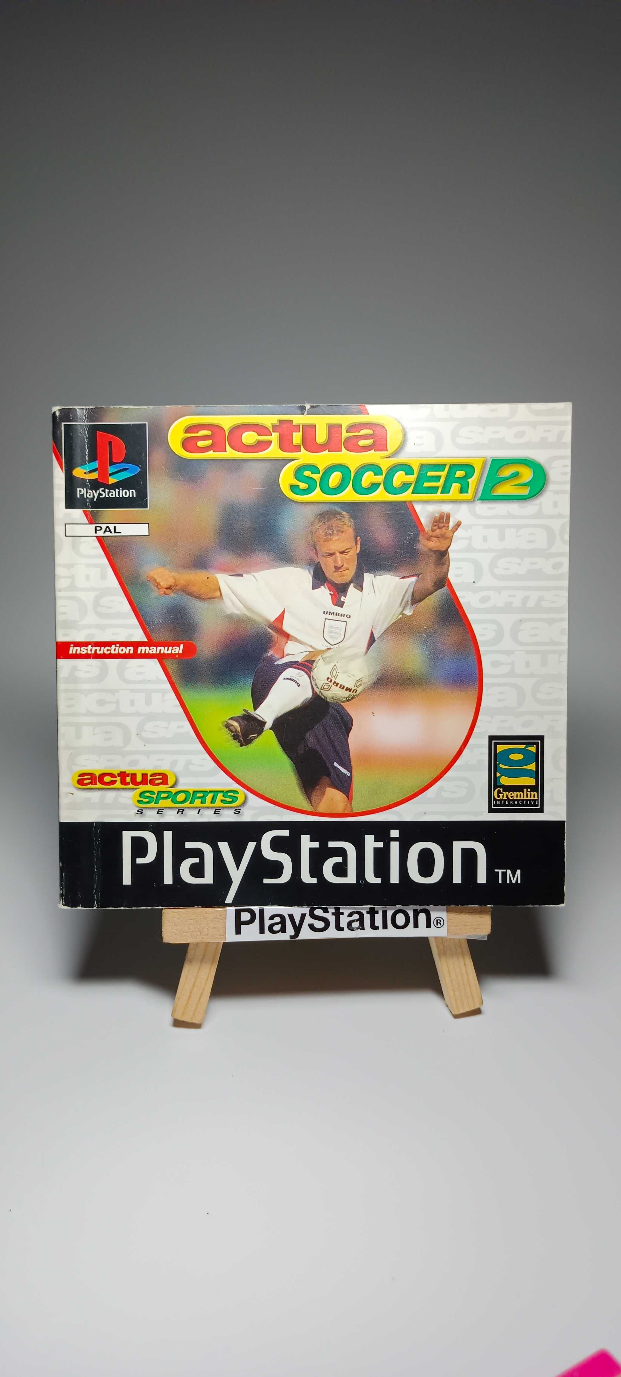 Actua Soccer 2 książeczka instrukcja manual Ps1 Psx Psone Playstation1