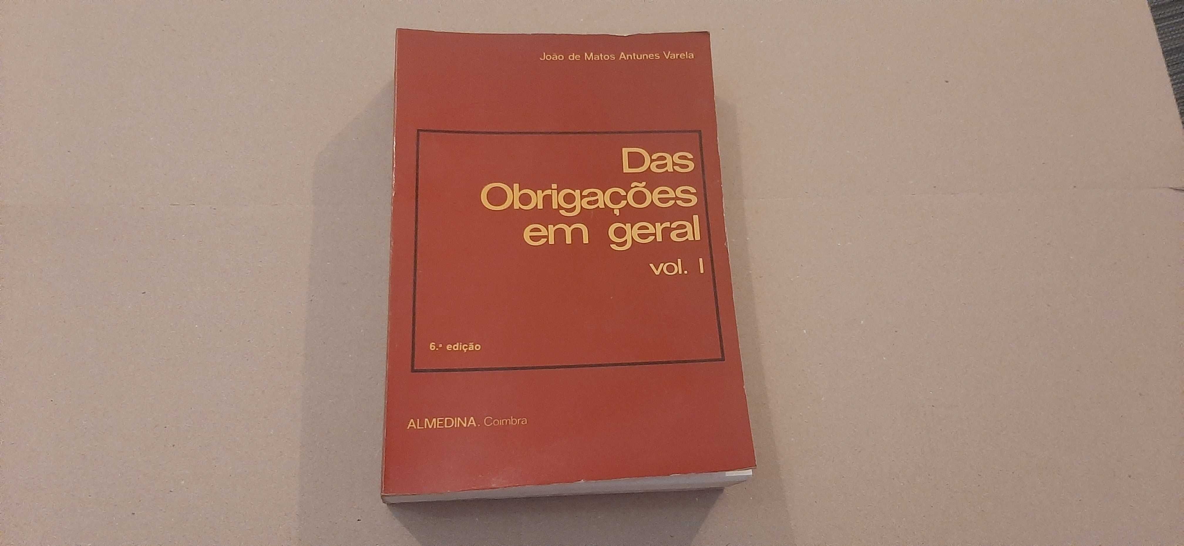Livro "Das Obrigações em geral", vol. I