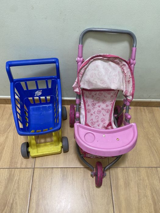 Дитяча коляска для ляльки, дитяча корзина для магазину