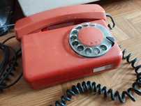 Telefon tradycyjny Tulipan PRL.
