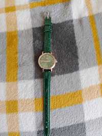 Zielono złoty zegarek damski 27mm