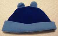 Czapka ciepła z uszami, niebieska, 48cm (Odzież)