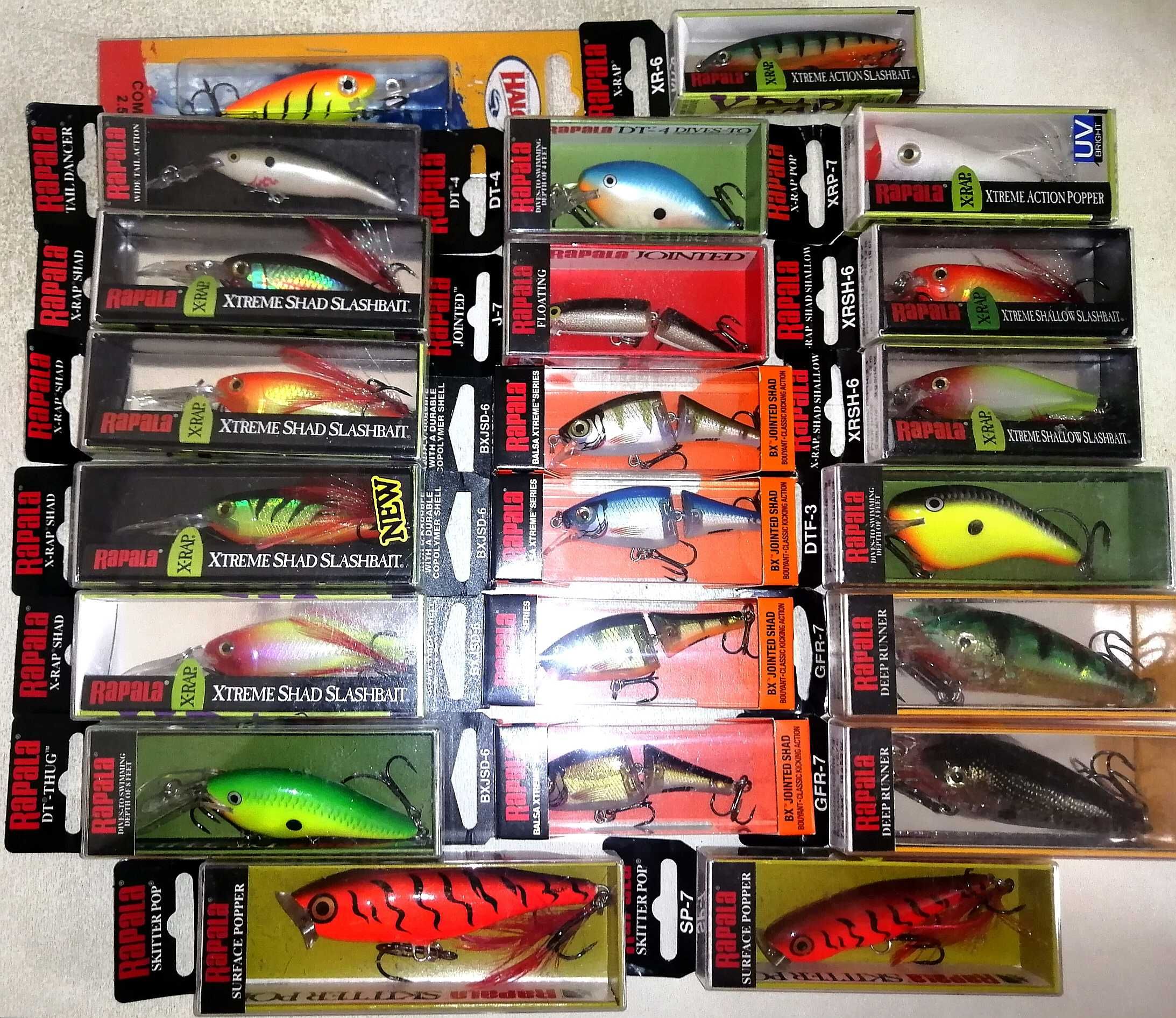 Воблера Rapala Shadow, Skitter Pop..