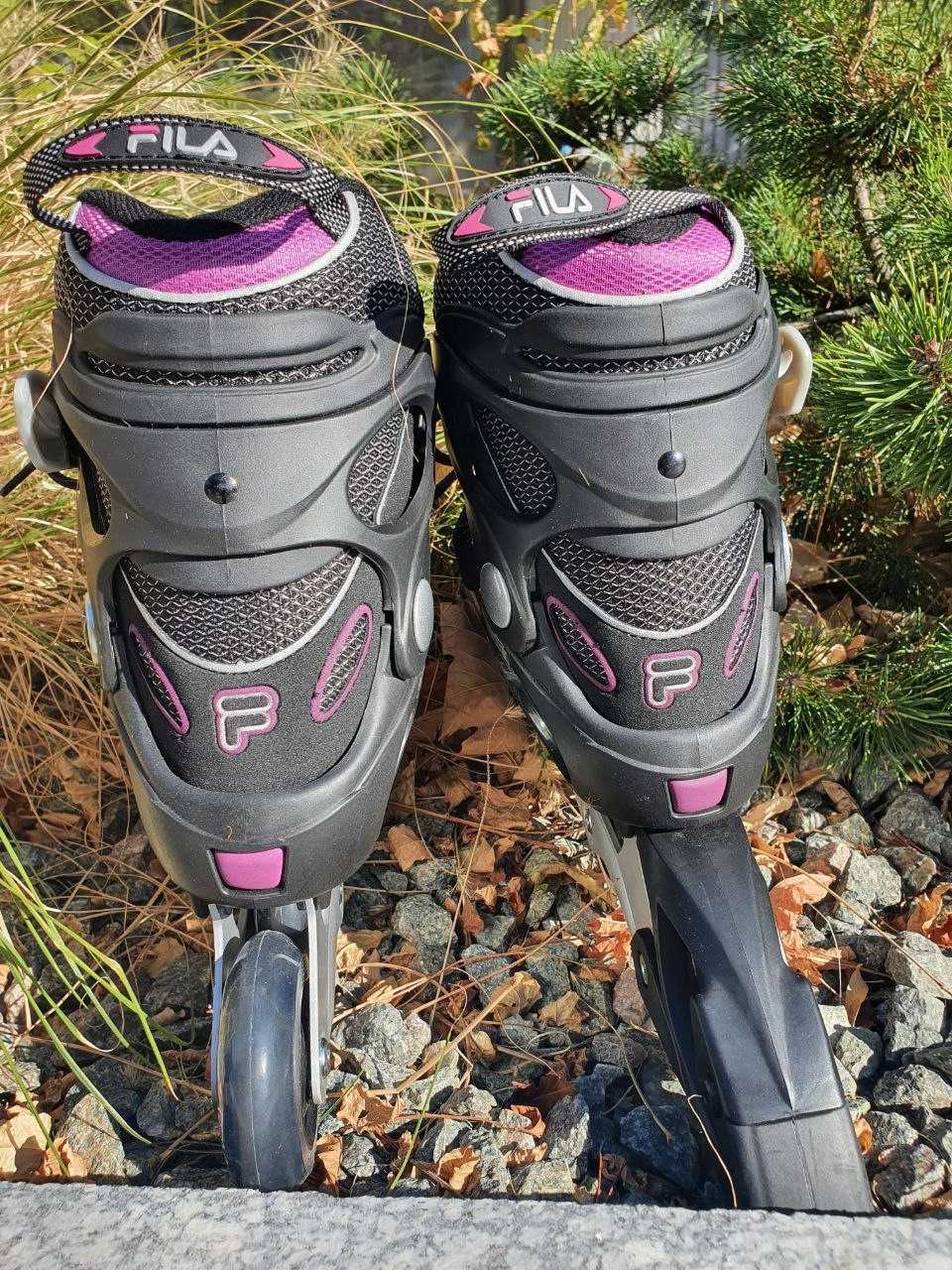 Ролики для фитнеса Fila PRIMO ALU защита Powerslide, сумка д/хранения
