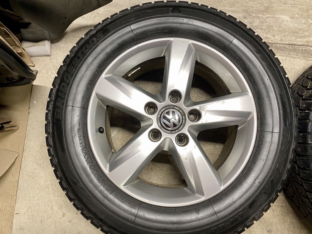 Volkswagen Touareg Alu Felgi 17 Cali + Opony 7mm + Dekle Zima Oryginal