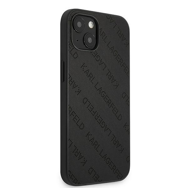 Karl Lagerfeld Etui iPhone 13 mini 5,4" - Czarny Perforated Allover