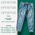 spodnie jeansowe z dziurami 40 L