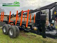 BMF 10T2 PRO 720 Przyczepa Leśna Zrywkowa 10T 12szt Kłonic koła 500x17