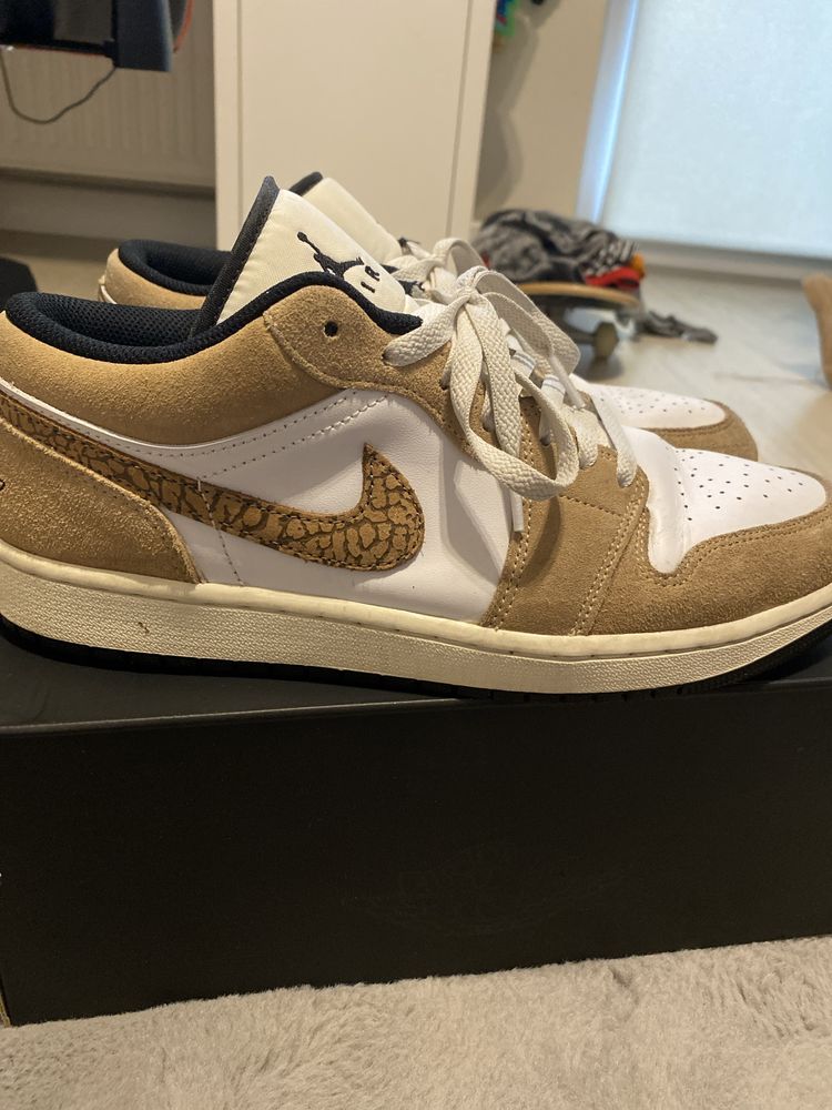 Buty air jordan 1 low zamszowe