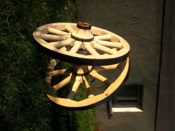 koło drewniane replika