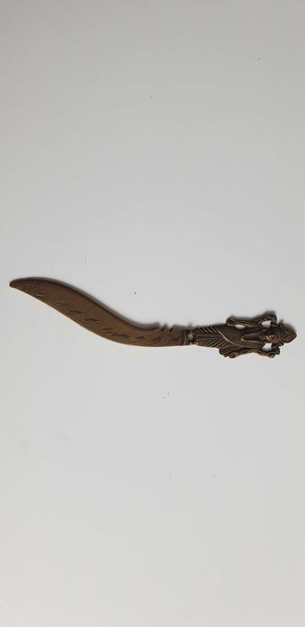 Starocie z Gdyni - Mosiądz - nóż do listów z Indii