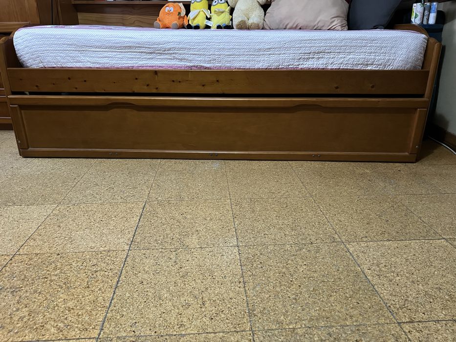 Cama solteiro com gaveta para outro colchao