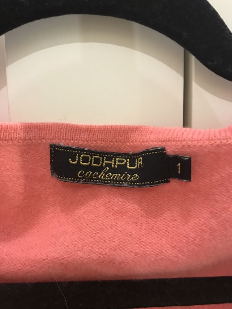 Jodhpur. 100% kaszmir różowy sweter