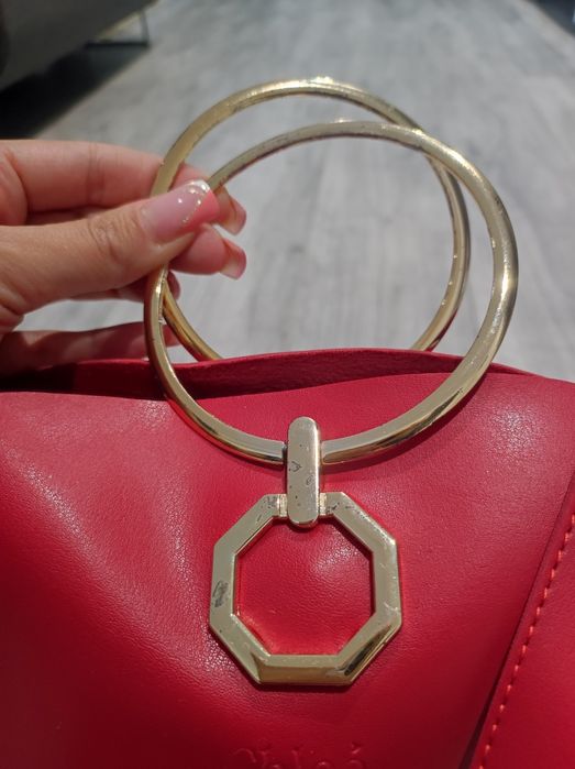 Torebka czerwona Chloe . Pasek polecam