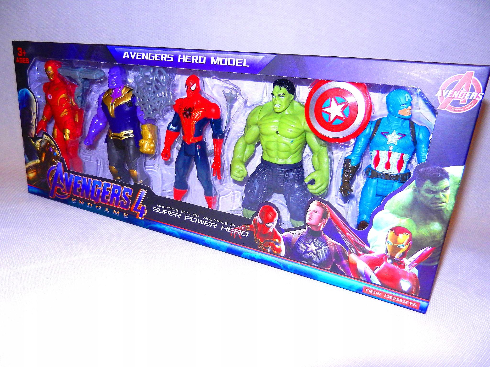 HULK SPIDERMAN figurki ruchome 5w1 AVENGERS