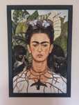 Obraz Frida Kahlo 40x60 czarna rama portretowa