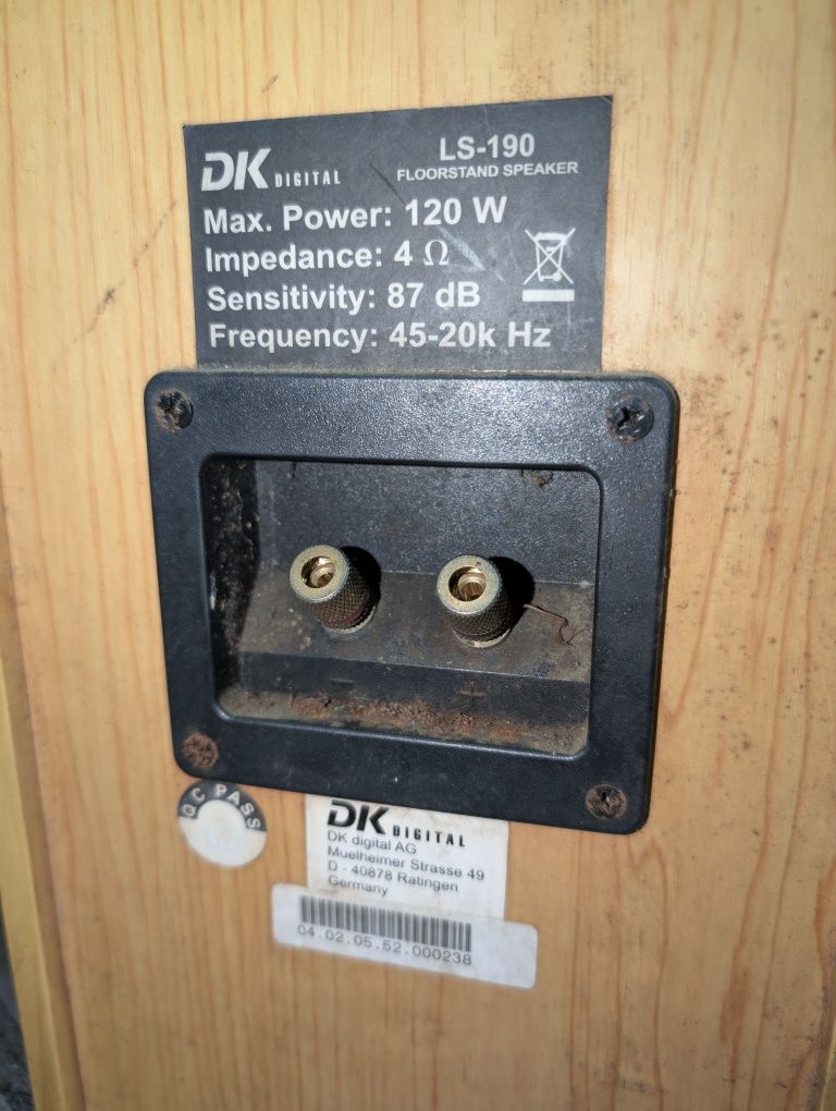 Kolumny głośniki DK Digital 120W 4ohm 87dB