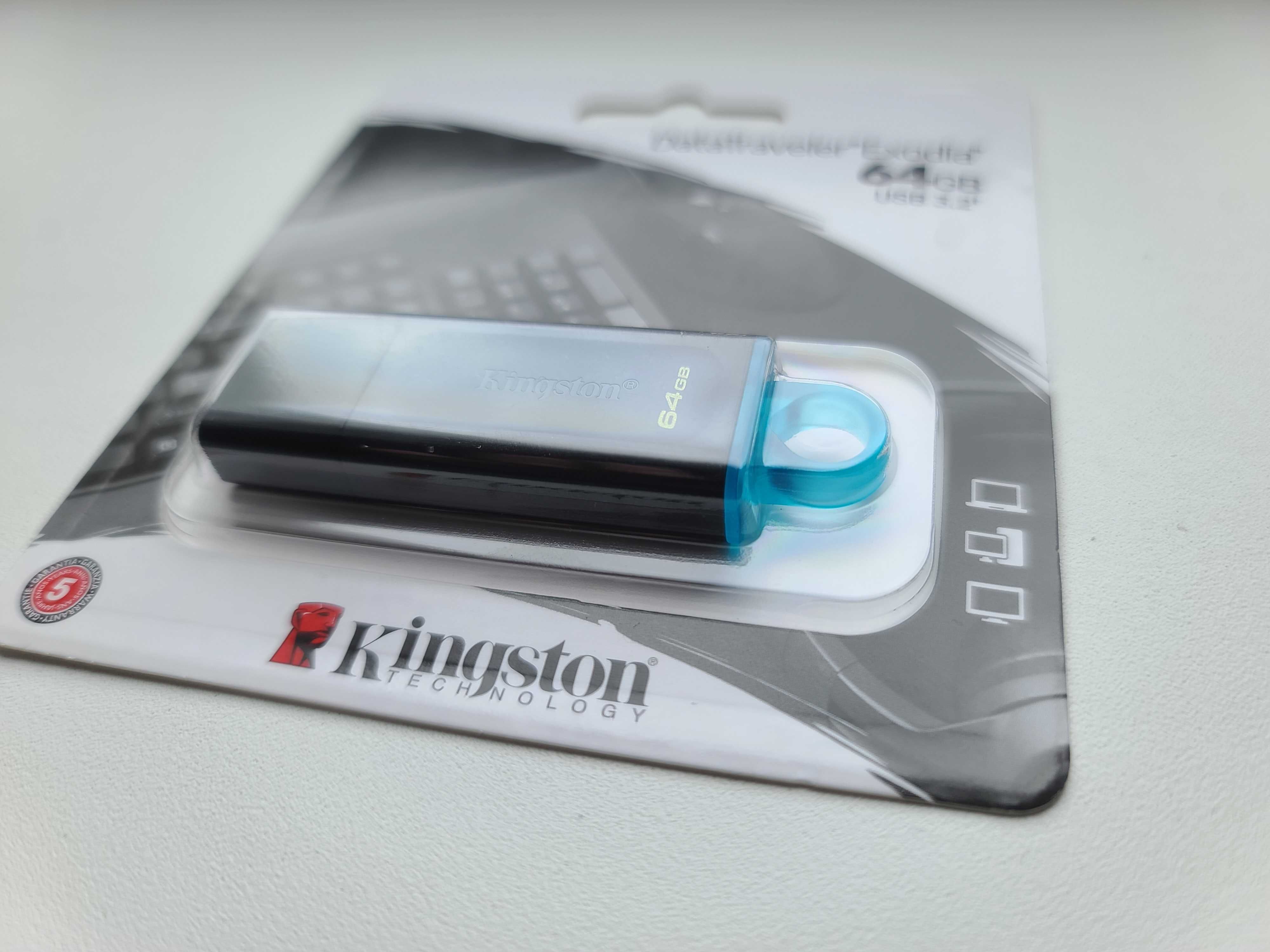 USB флеш накопичувач Kingston 64GB DataTraveler Exodia Black/Teal USB