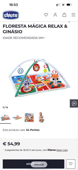 Tapete interátivo para bebe - Chicco