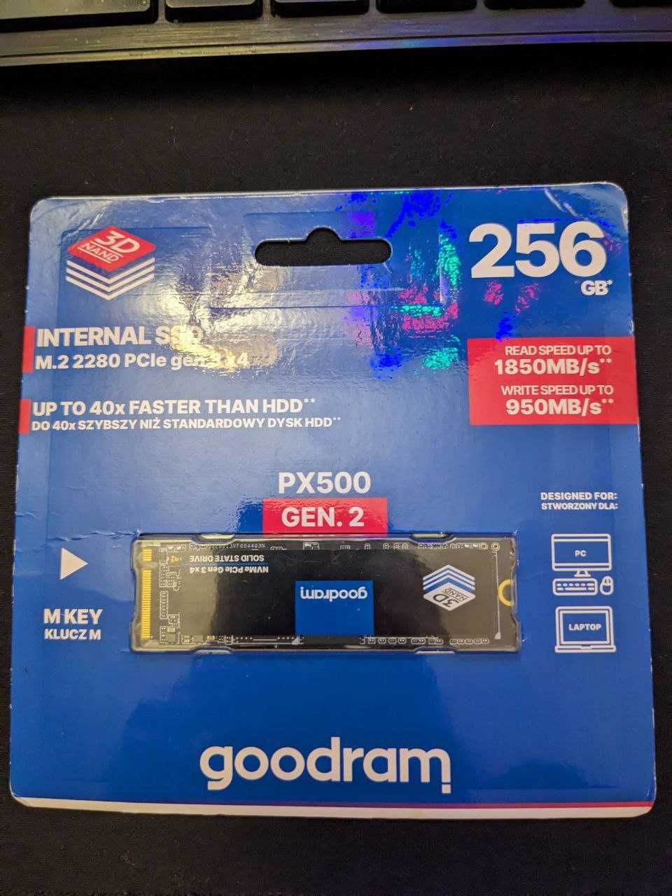 Накопичувач SSD M.2 2280 256GB PX500 Goodram