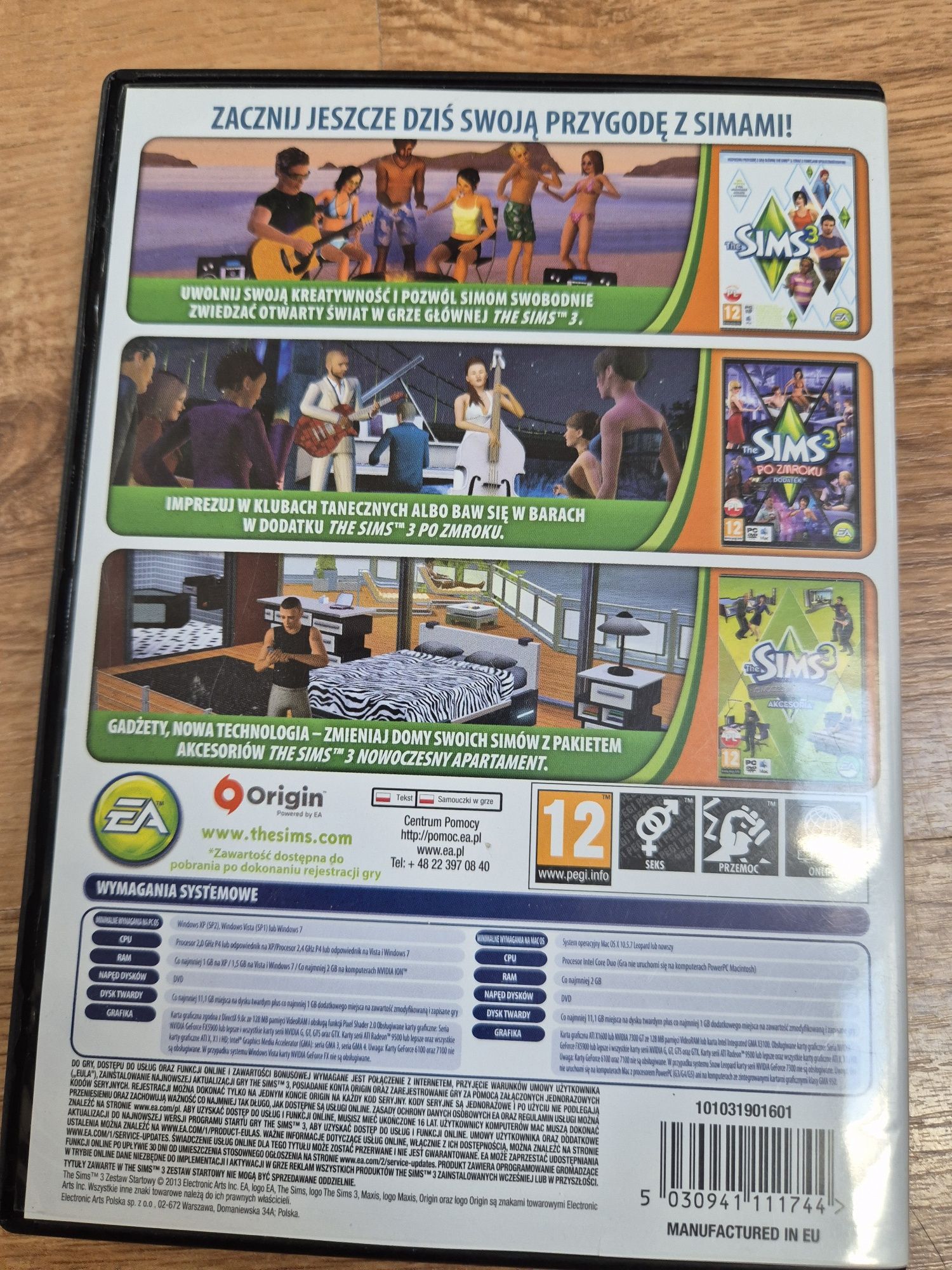 Gra na PC sims 3 zestaw startowy