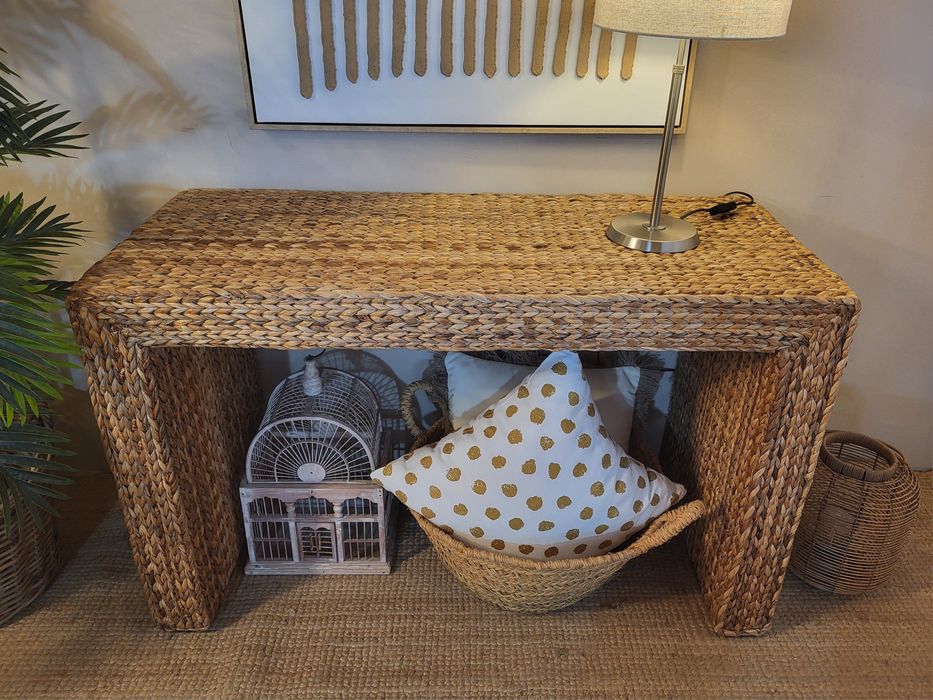 aparador, consola, mesa, rattan, palhinha, verga, rustico