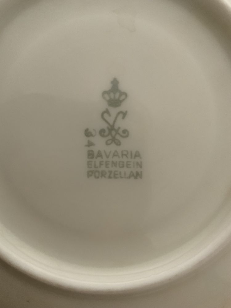 BAVARIA, ELFENBEIN PORZELLAN zestaw porcelany Vintage