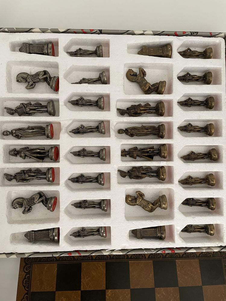 Vendo xadrez italiano peças aço inoxidavel