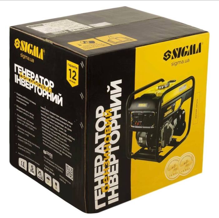 Генератор інверторний бензиновий 4.0/4.5кВт 4-х тактний Sigma