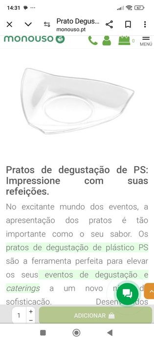 Pratos de degustação gourmet