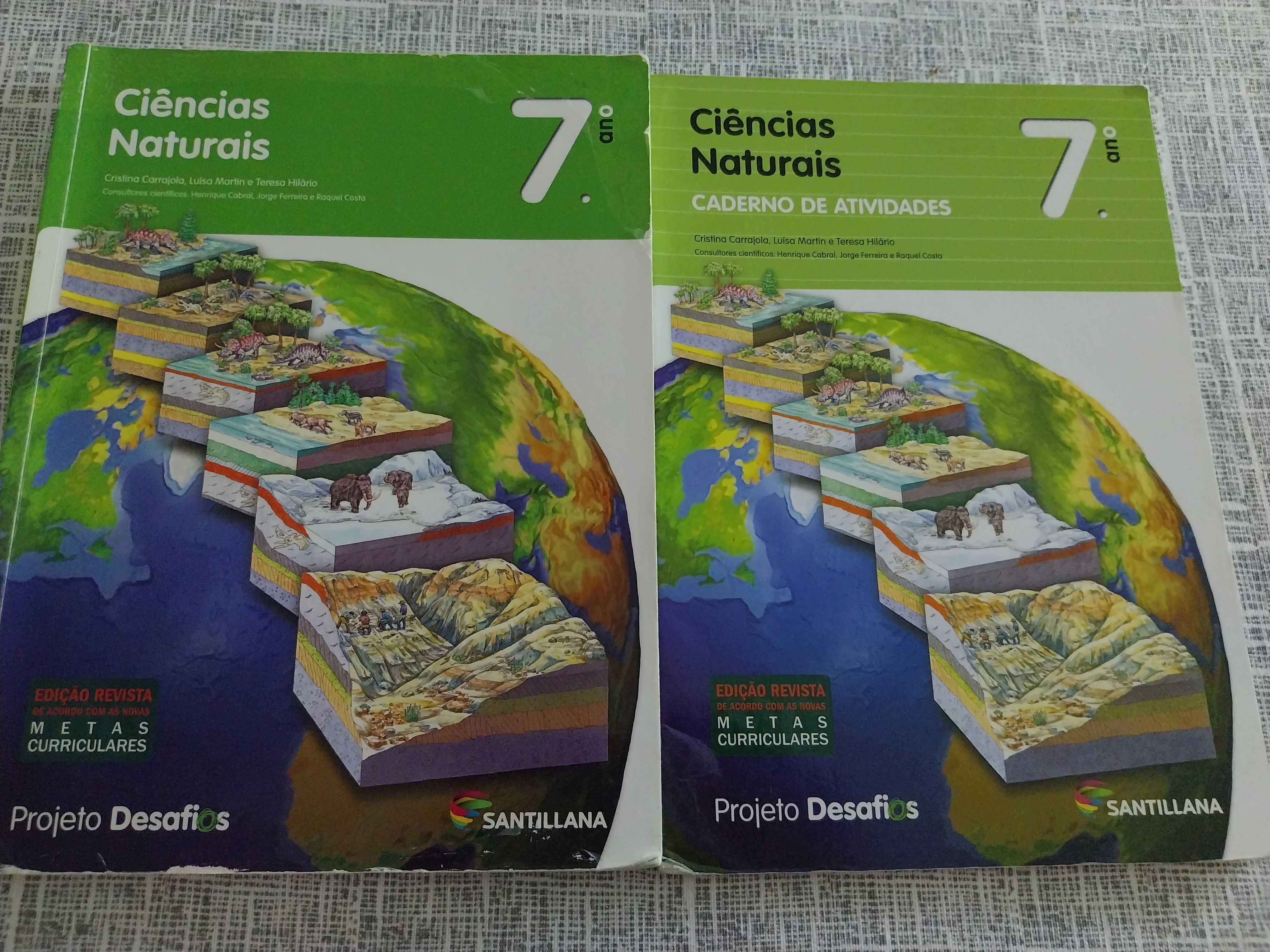 Manual e caderno de actividades Ciências Naturais 7° ano