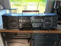 Radio magnetofon boom box sanyo old Scholl