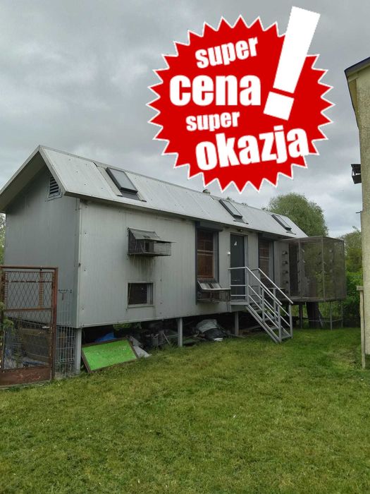 GOŁĘBNIK 10x3,3x3,5 + Woliera – Ocieplany, Świetliki, Elektryka