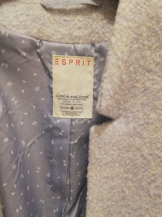 Esprit płaszcz o prostym kroju rozmiar 34