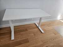 Biurko regulowane TROTTEN IKEA 120x70 cm białe