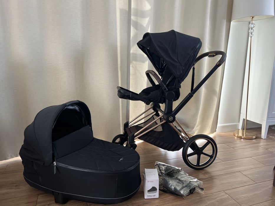 Wózek Cybex Priam 2.0 2w1 Czarny Golden Rose
