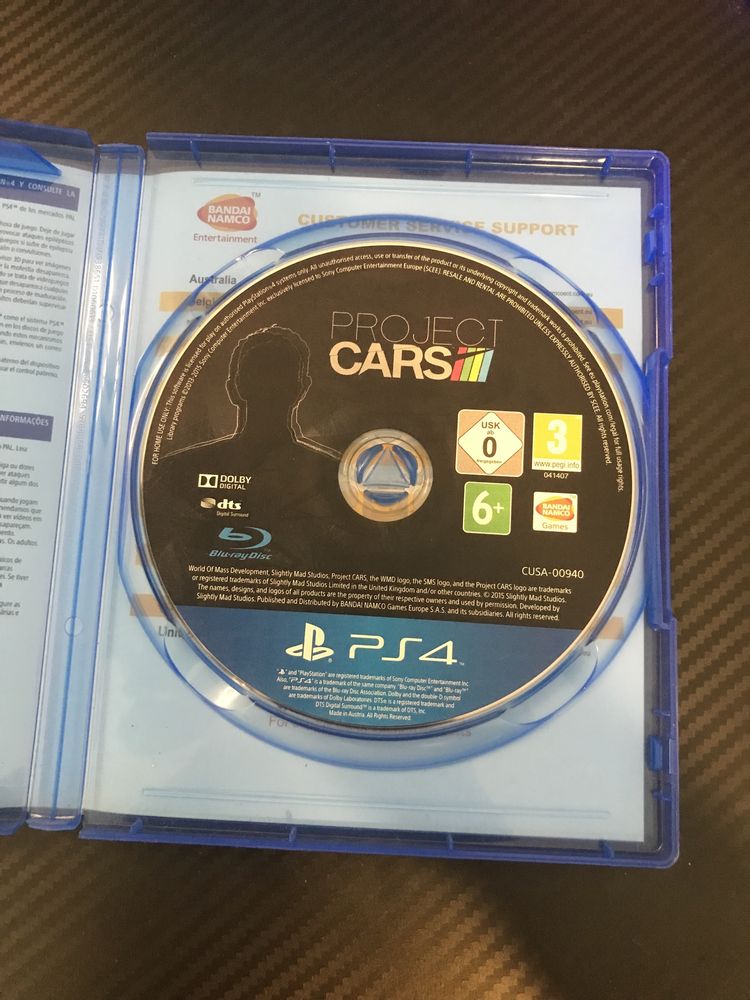 Project cars 1 ps4