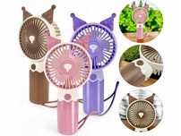 Wentylator Wiatrak z uszami dla dzieci MINI FAN USB akumulator
