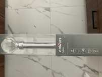 Karnisz pojedynczy 160 cm styl GLAMOUR kolor chrom