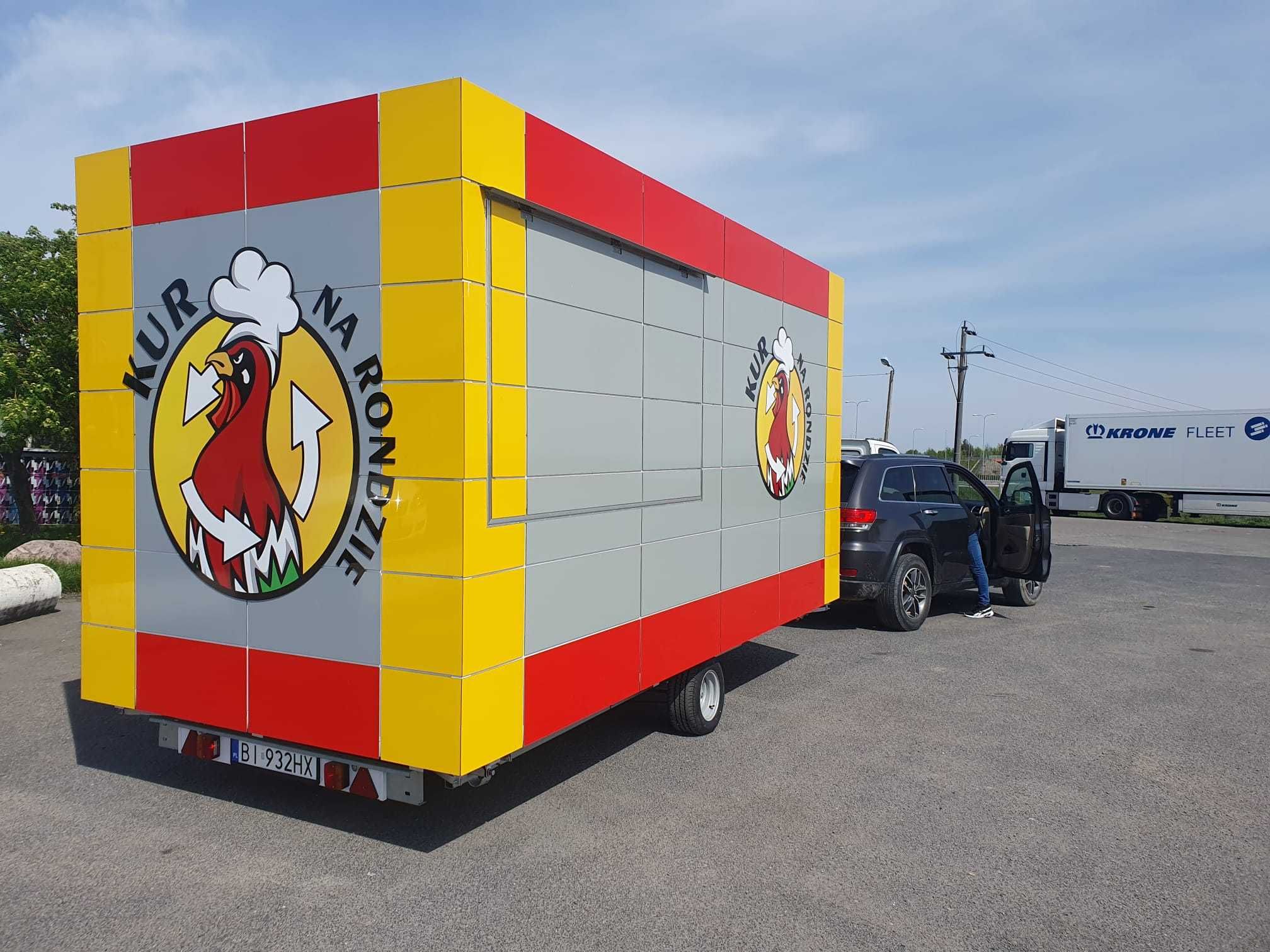 Przyczepa gastronomiczna Kebab całoroczna Nowa 5x2,3m food truck