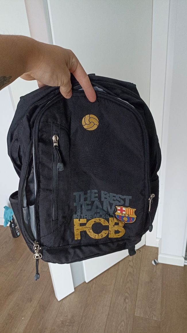 Plecak chłopięcy czarny FC Barcelona