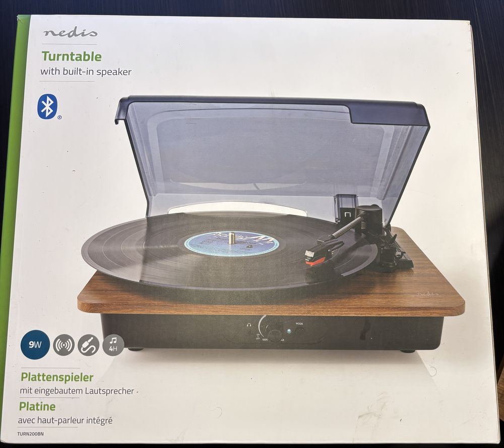 Gramofon nedis turn 200BN brazowy